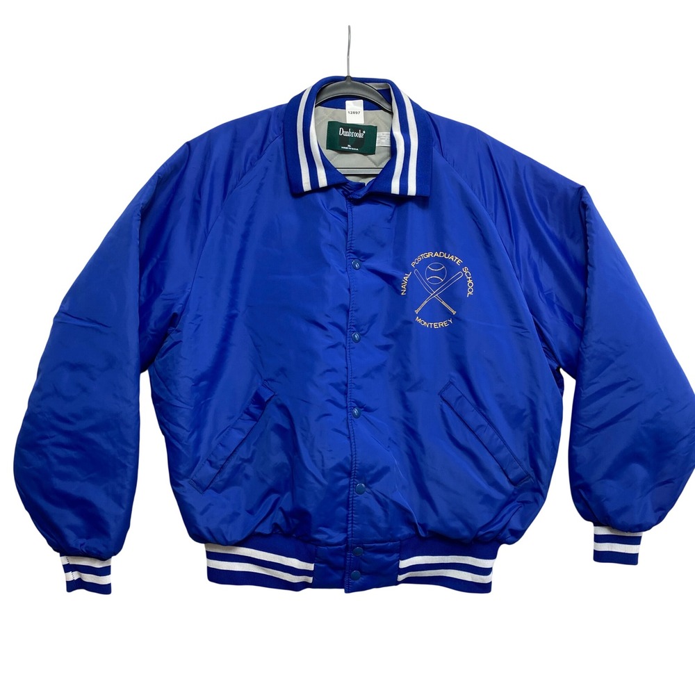 Naval Monterey Varsity Jacket Mens XL Blue Varsity Pro 1860 E8795 Dunbrooke